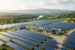 Solarni paneli na krovu kuće Srbija