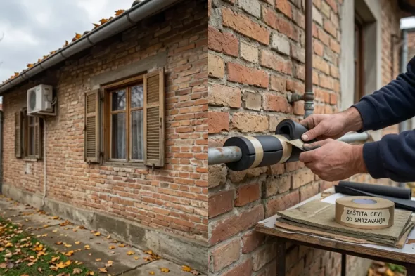 Priprema kuće i izolacija cevi zimi