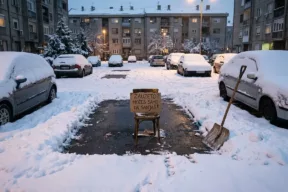 Čišćenje snega na parking mestu pravila
