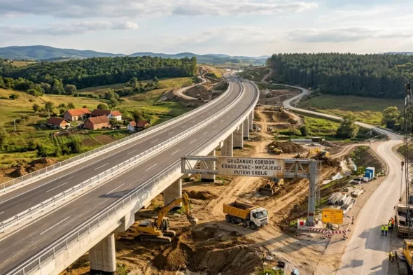 Trasa Gružanskog koridora Kragujevac Čačak
