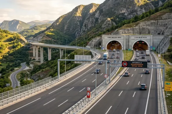 Auto-put Miloš Veliki tunel Munjino brdo
