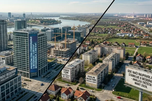 Tabela kretanja cena nekretnina Beograd