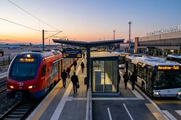 Nova glavna autobuska i železnička stanica Niš