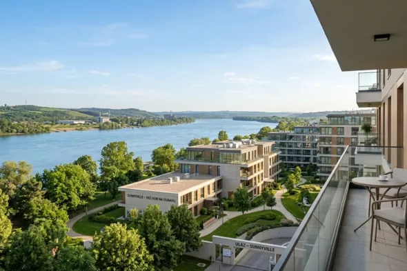 Moderni stanovi Sunnyville pogled na Dunav