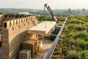 Moderna ekološka kuća od prirodnih materijala