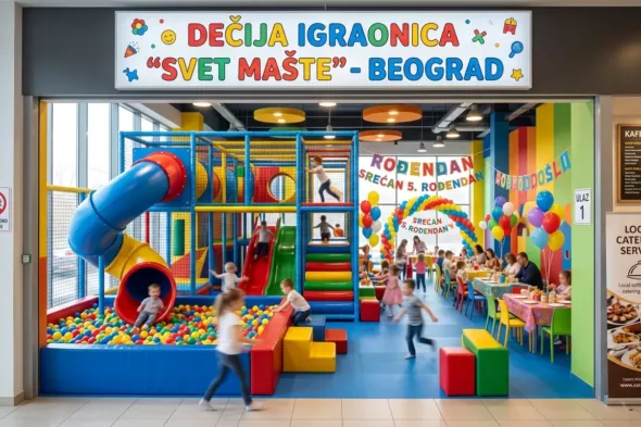 Moderna dečija igraonica za proslave rođendana
