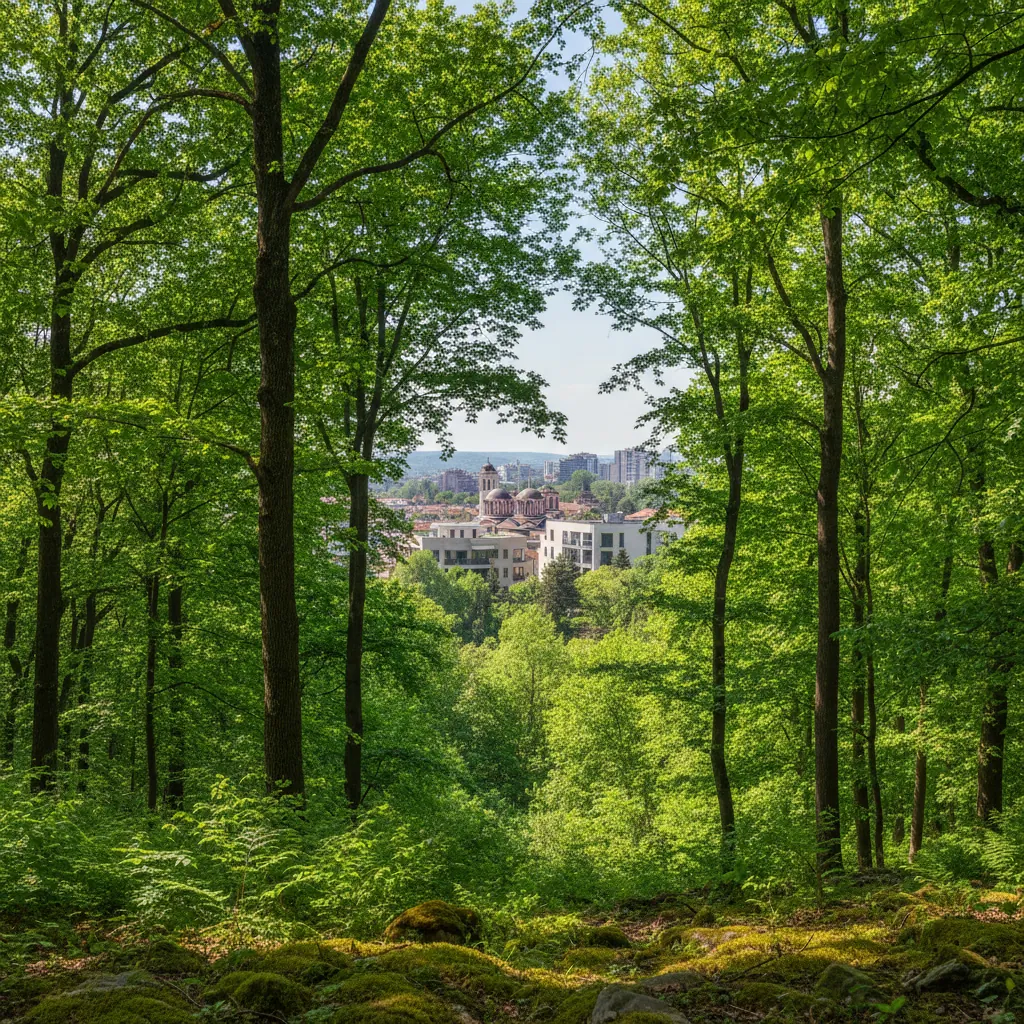 Park Košutnjak i panorama opštine Rakovica