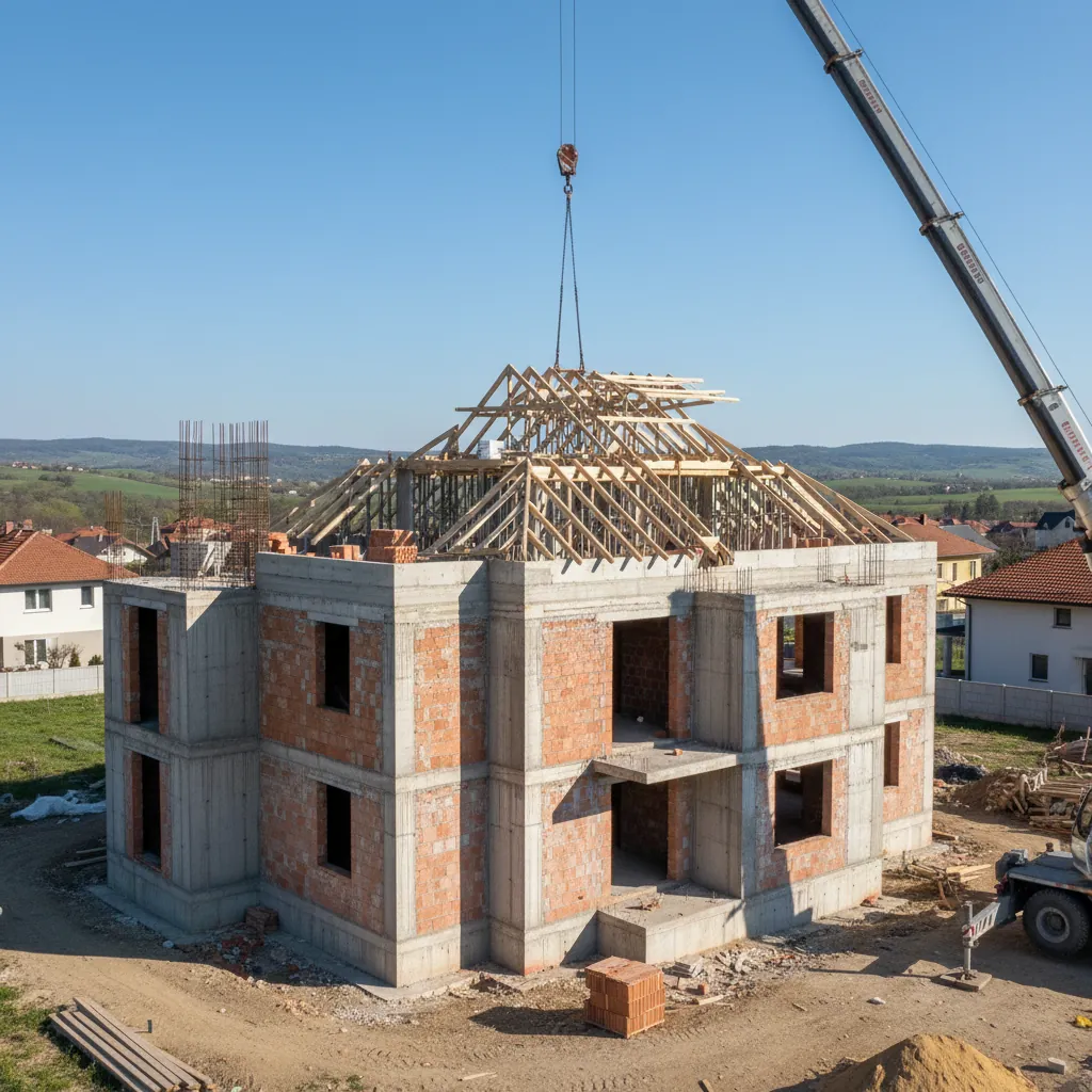 Siva faza izgradnje porodične kuće