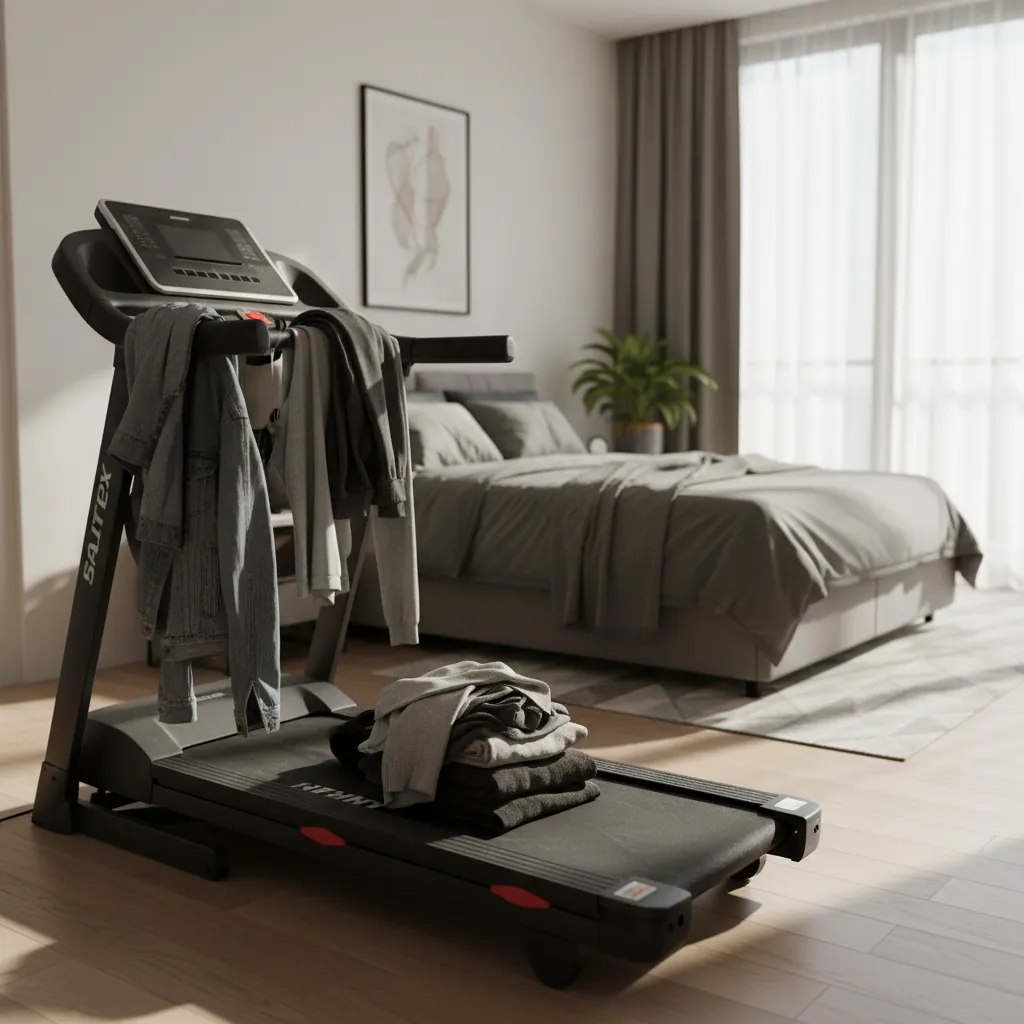 Skupa fitnes oprema kao čiviluk