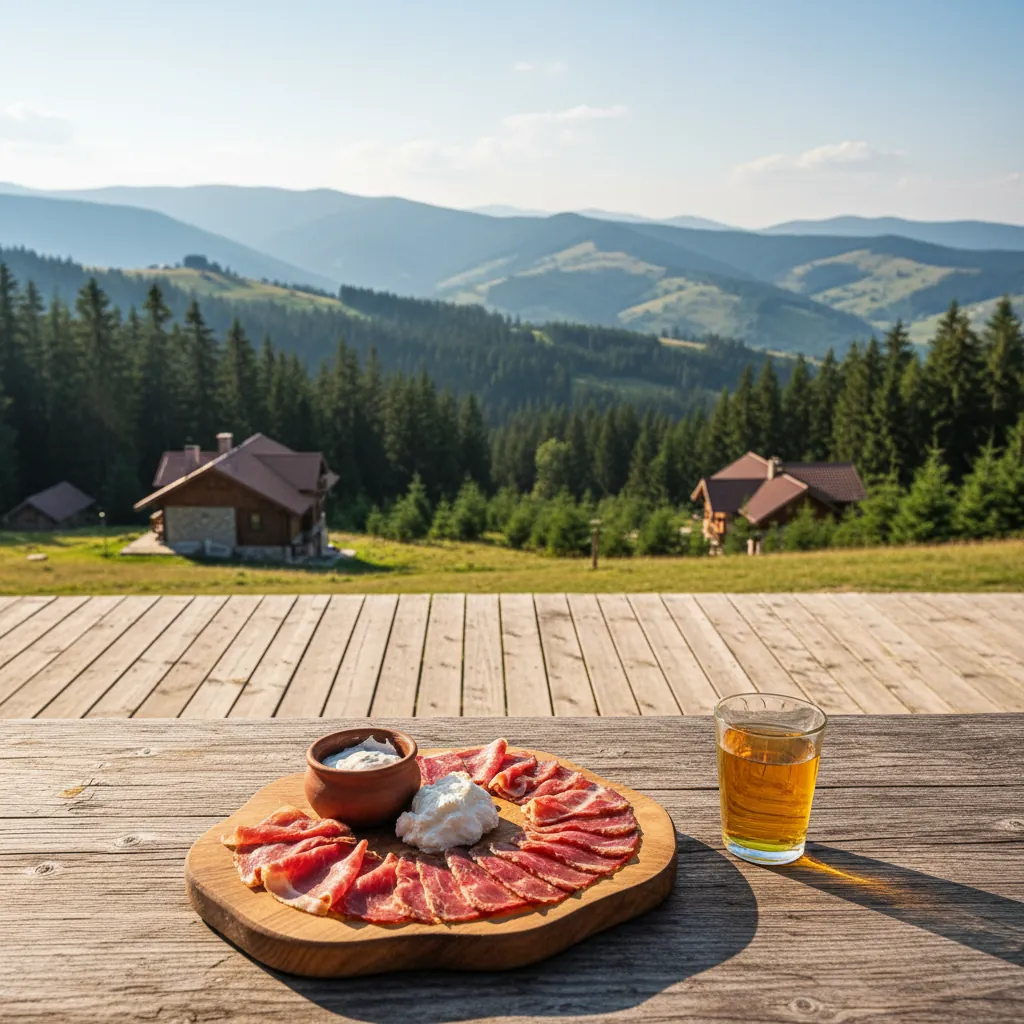 Zlatibor tradicionalna hrana i planinski pejzaž