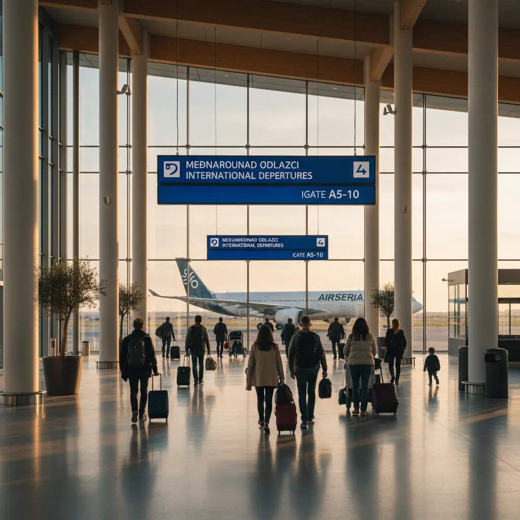 Putnici na aerodromu Nikola Tesla Beograd
