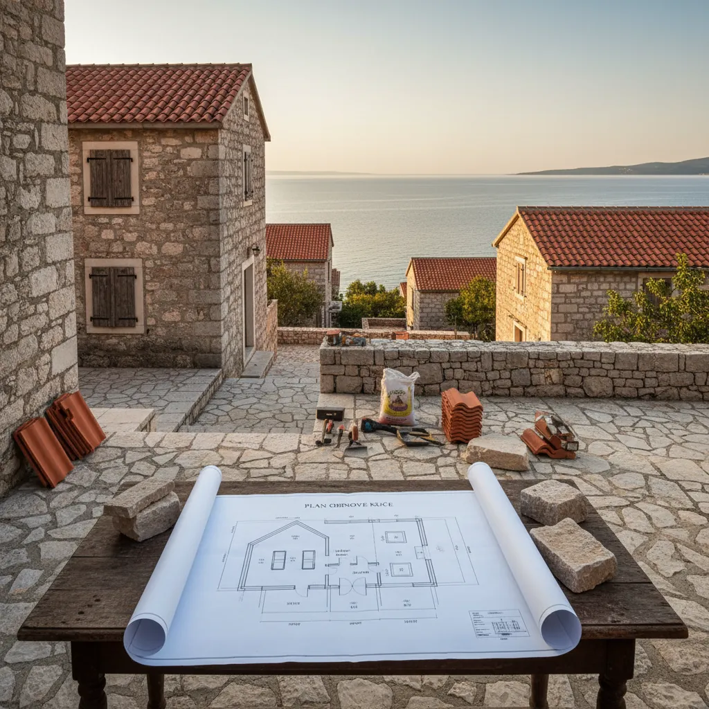 Renoviranje stare kamene kuće na moru